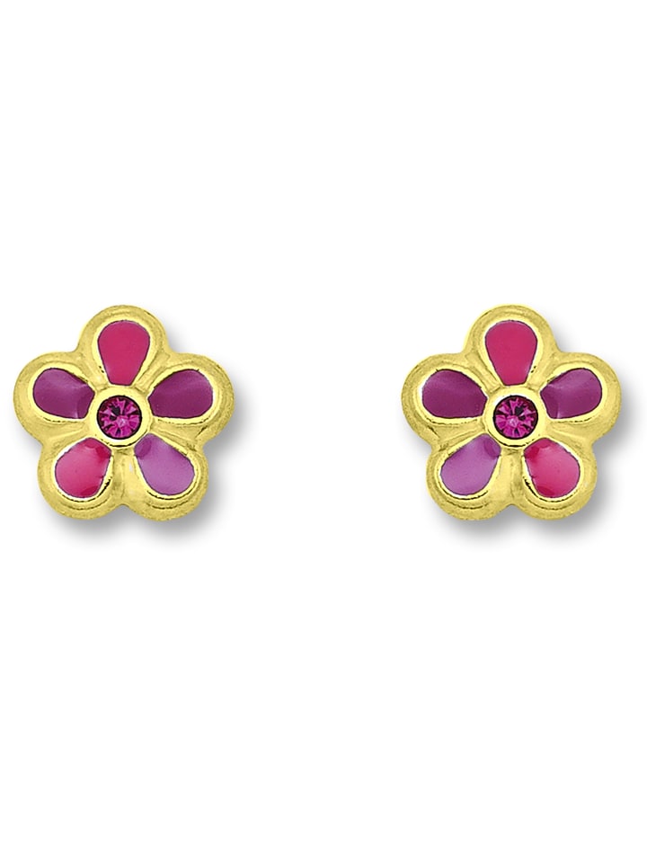 günstig Gelbgold | 333 limango ELEMENT Zirkonia Blume Ohrringe Ohrstecker ONE aus kaufen in gold