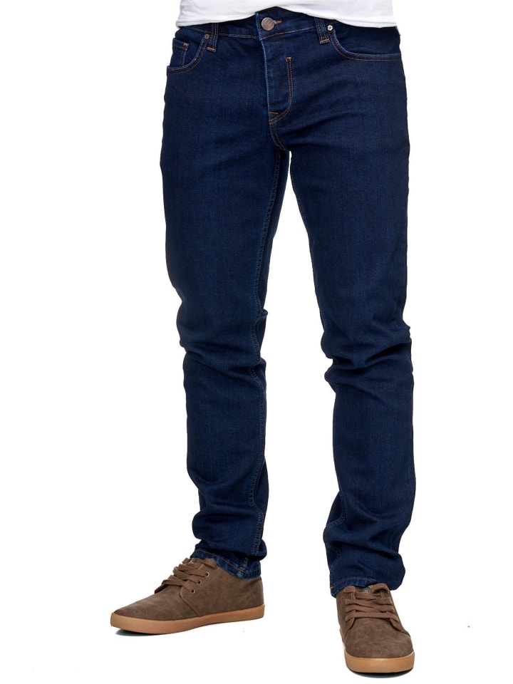 Jeans Basic Stretch Denim in dunkelblau