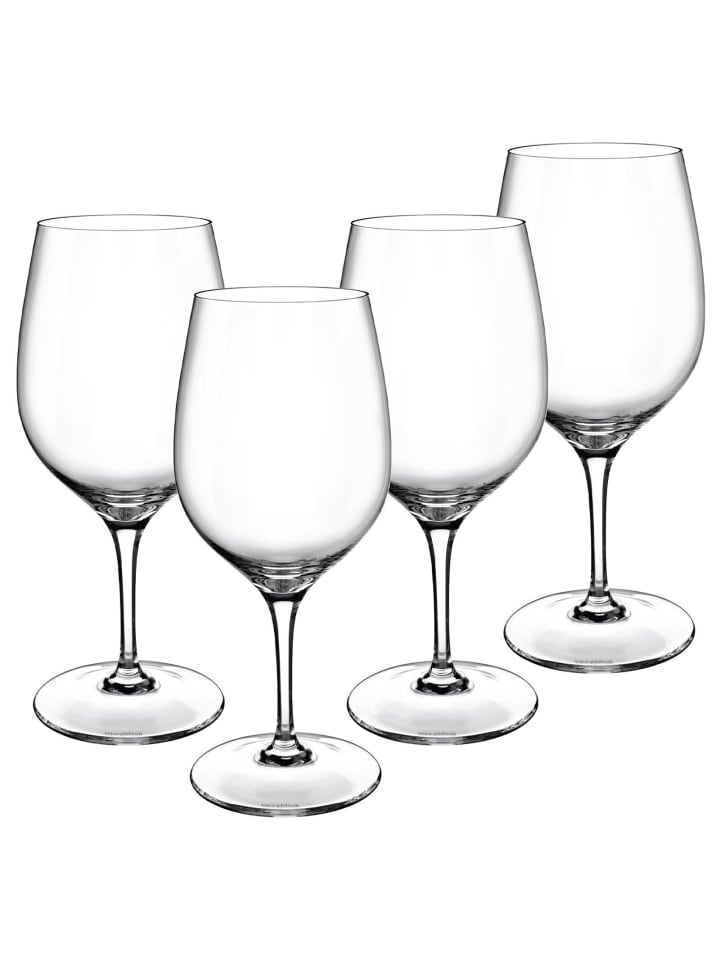 4er Set Rotweingläser Entrée in Transparent 480 ml
