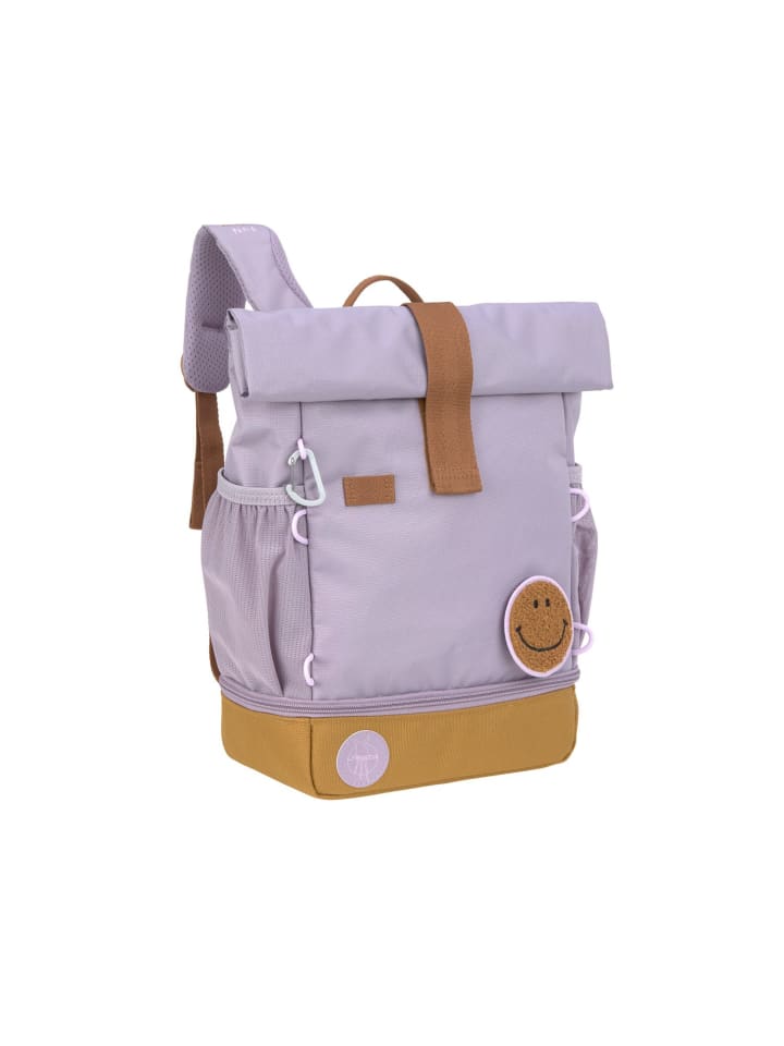Lässig Kinderrucksack - Mini Rolltop Backpack Little Gang, lilac