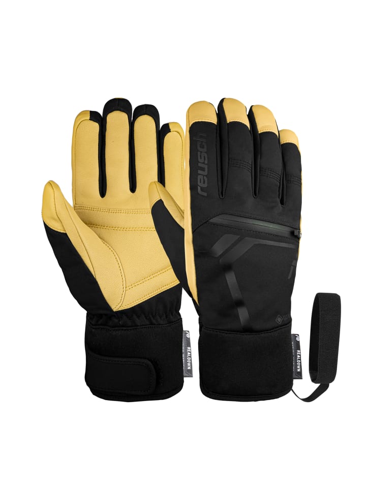 Fingerhandschuhe Fingerhandschuhe Down Spirit SC in 7490 black / camel