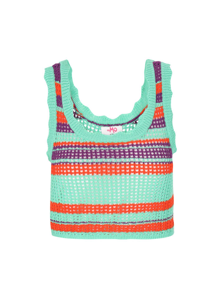 Women Top in turquoise multicolor