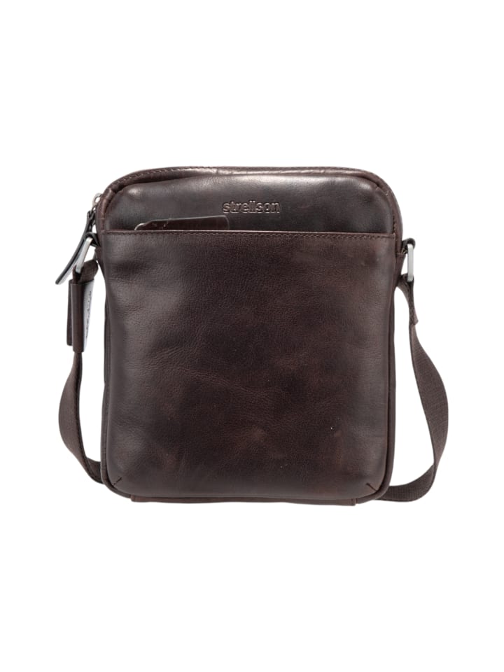 Schultertasche 'Abbey Marcus in Dunkelbraun 20 x 23 x 3 cm'