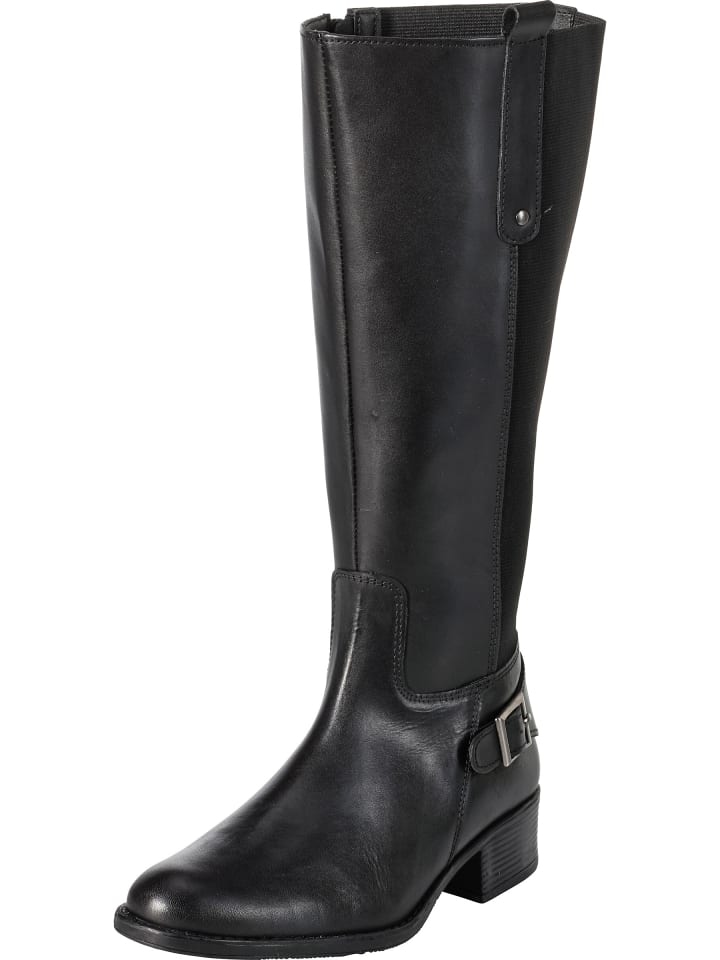 Weitschaftstiefel in schwarz
