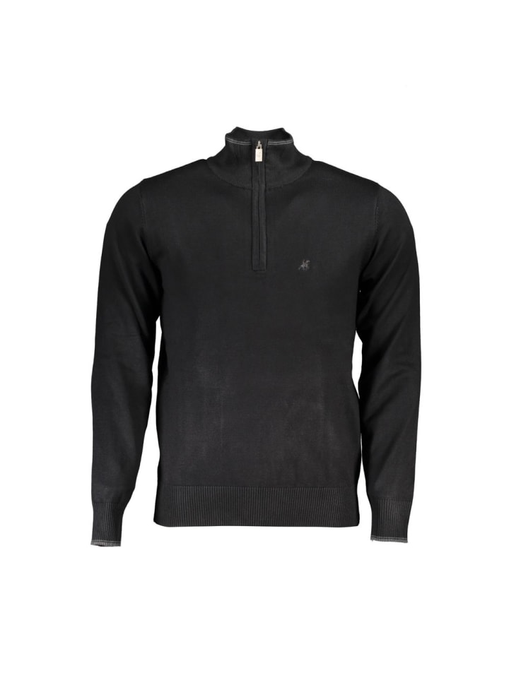 Schwarz Herren Pullover aus Viskose