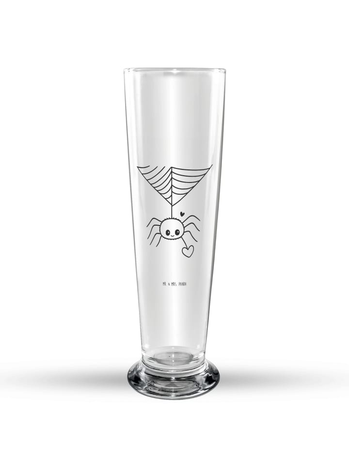 Bierglas Spinne Agathe Liebe ohne Spruch in Transparent