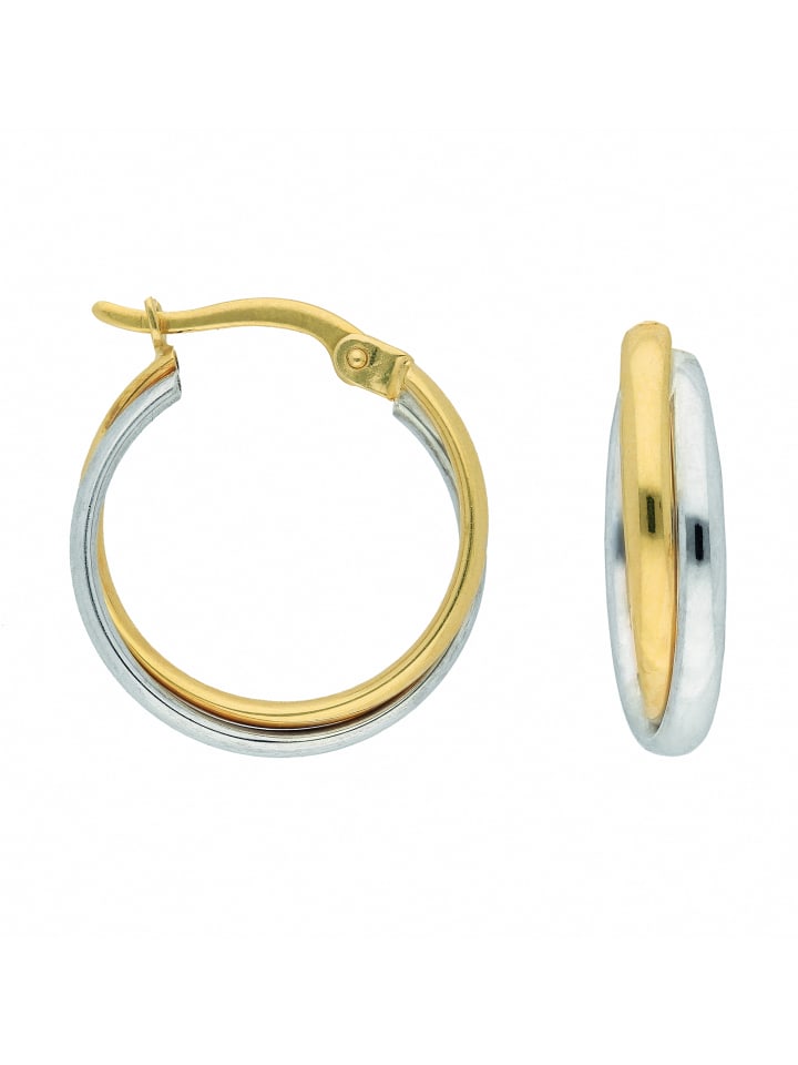Damen 333 Gold Ohrringe / Creolen in gold