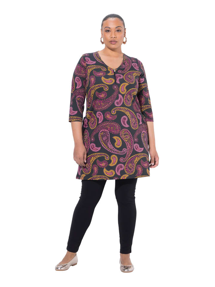 Longshirt in schwarz