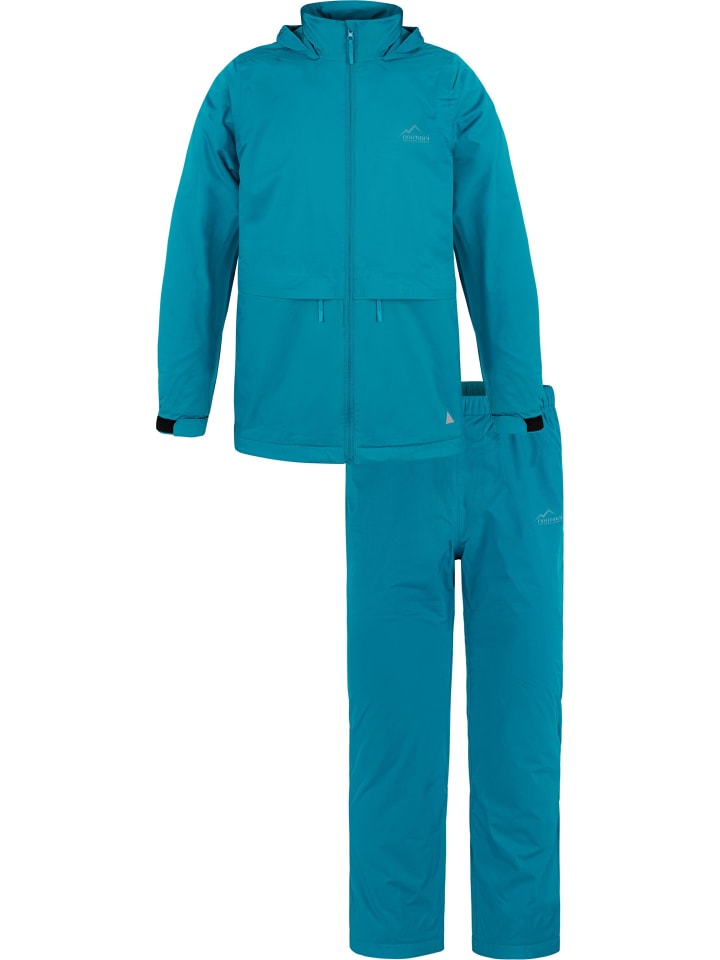 Kinder Regenanzug Regenjacke und Regenhose in Blau
