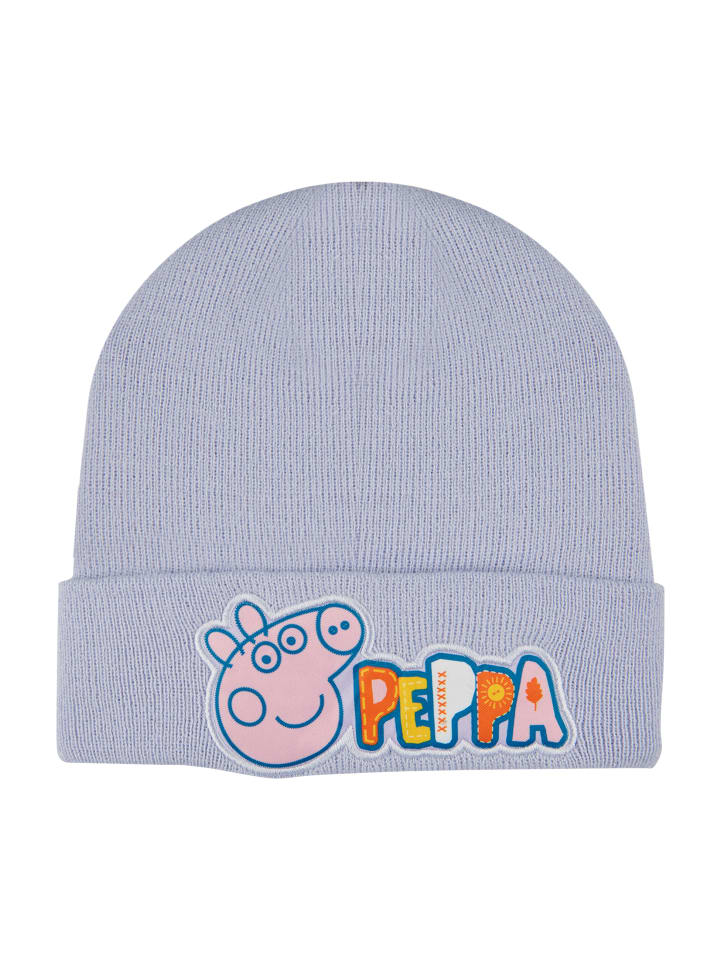 Wintermütze Beanie Peppa Wutz Pig in Lila