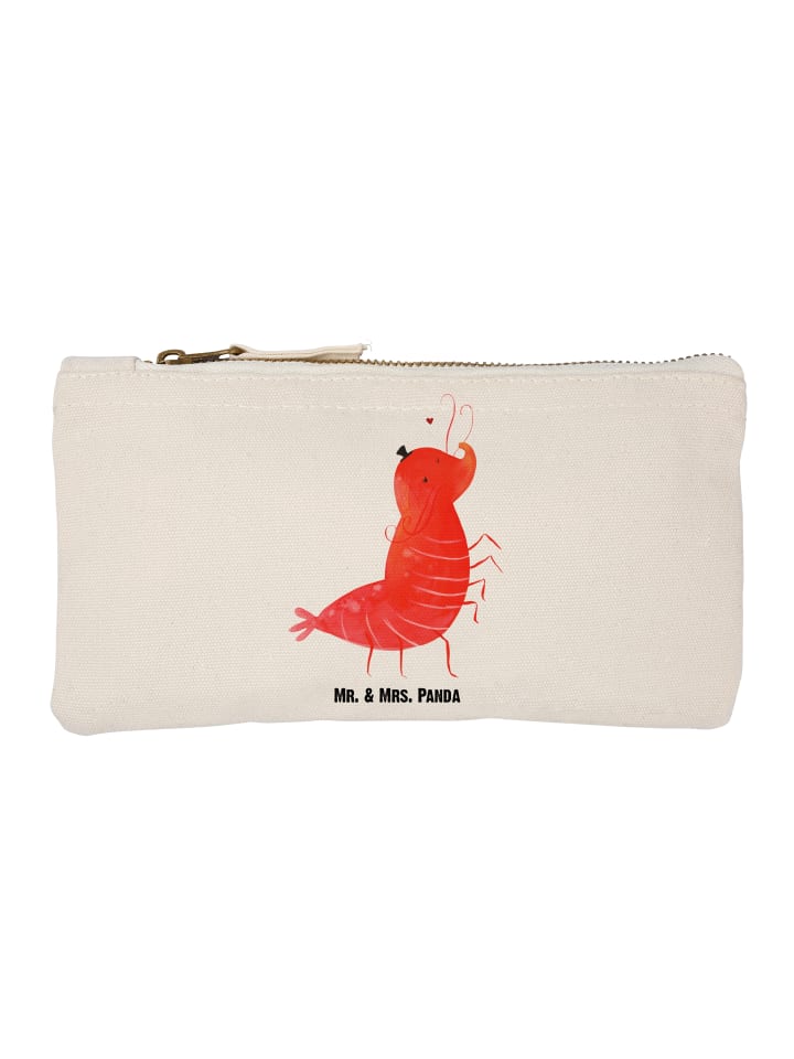Pencil Case Garnele Franzose ohne Spruch in Weiß