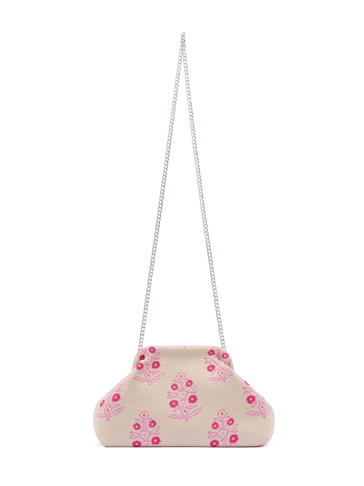 Women Clutch in Beige Pink