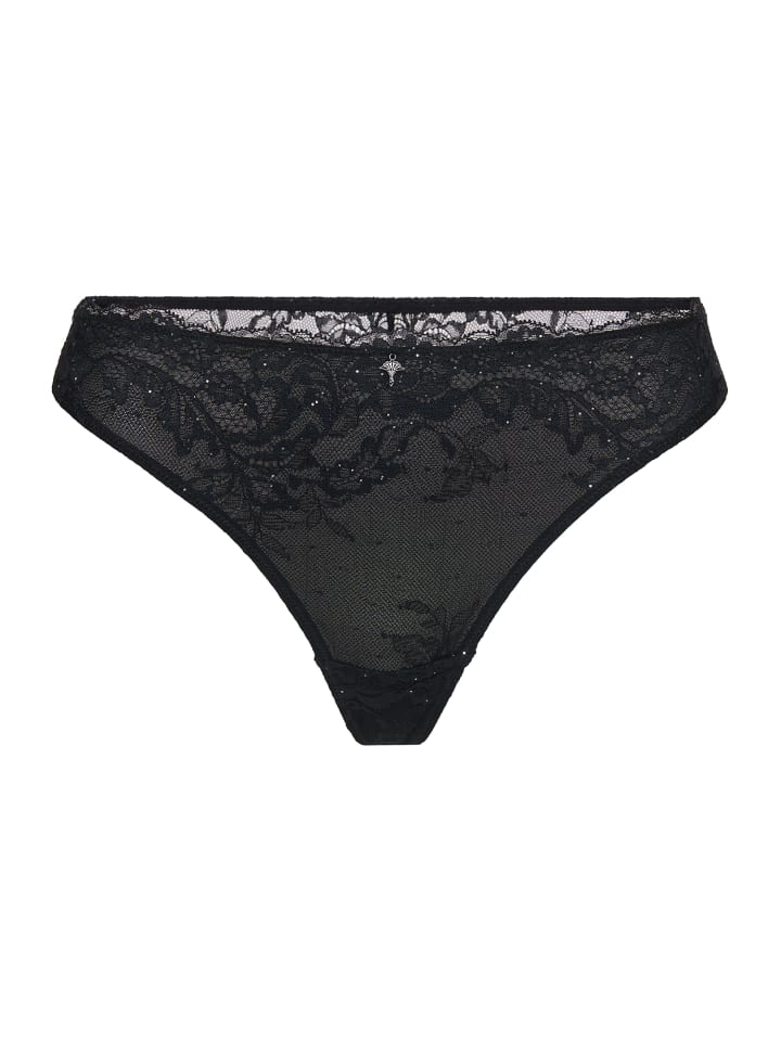 String Alluring Thong in Black