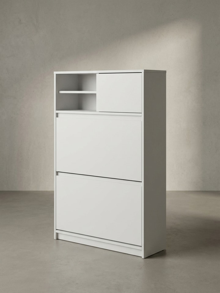 Schuhschrank 71x110x24 cm Schuhkipper Geschlossen, Schuhkommode