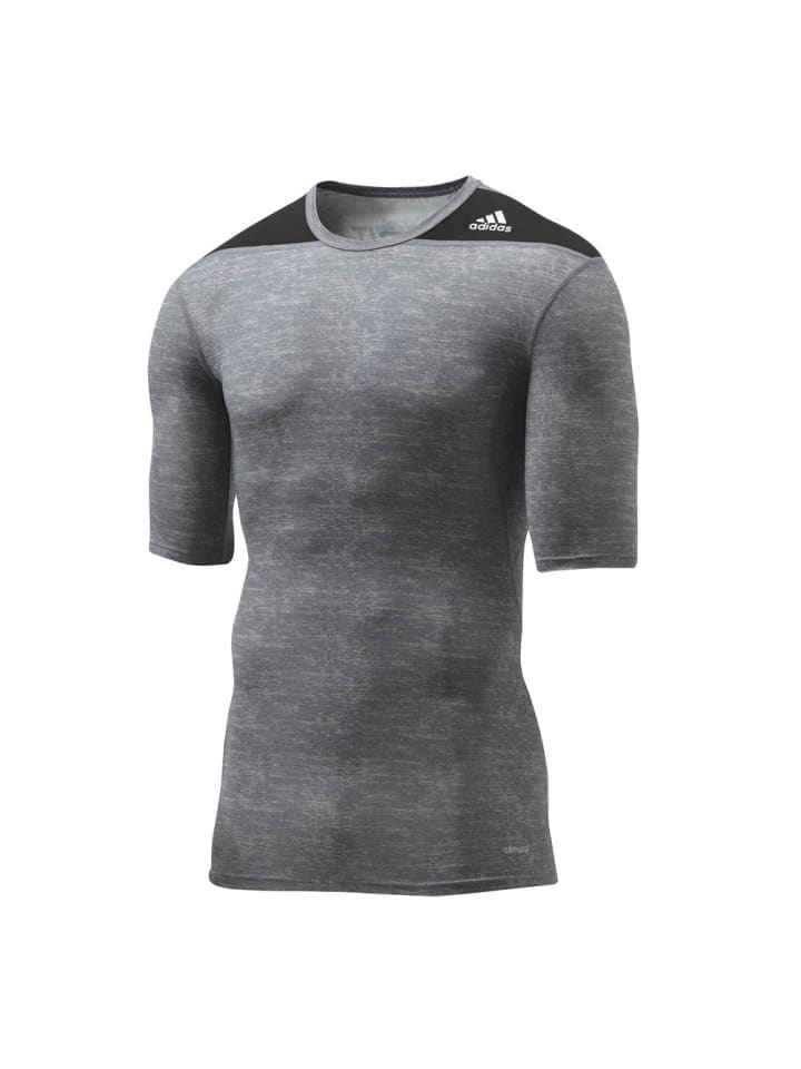 TechFit Kompressionsshirt Kurzarm in grau