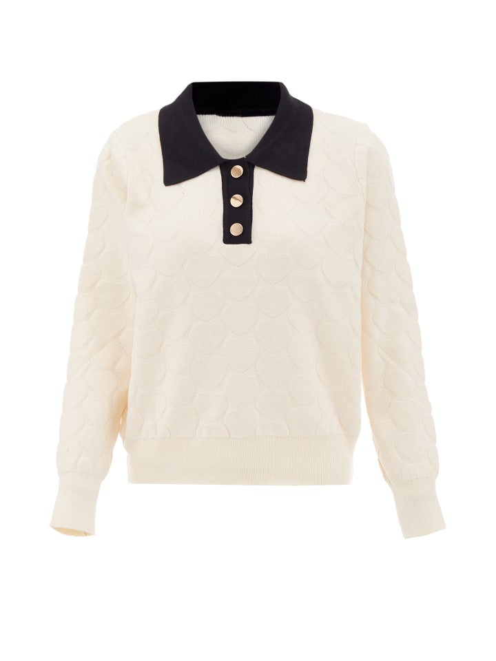 Damen Pullover in Wollweiss