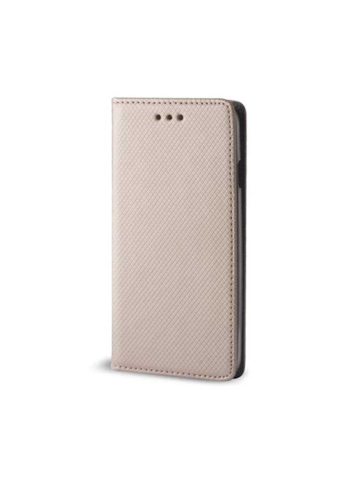 Smart Magnet Case Handyhülle mit Kartenfach und Magnetverschluss kompa in Gold