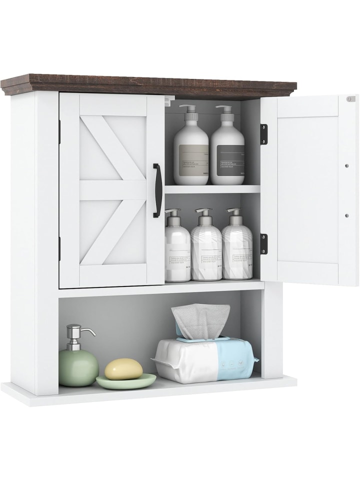 Badezimmerschrank hängend in Weiß