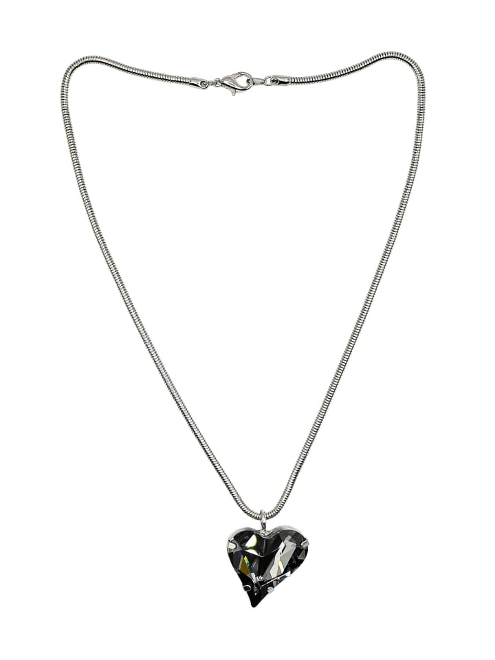 Kurze Kette " Amore " in grau
