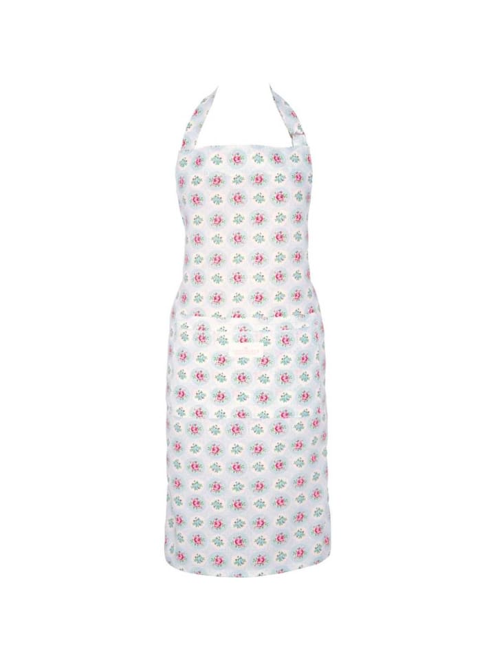 Schürze ELLE PALE BLUE Blau Weiß mit Blumen
