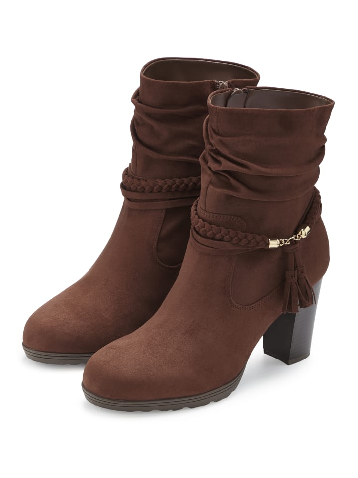 Stiefelette in dunkelbraun