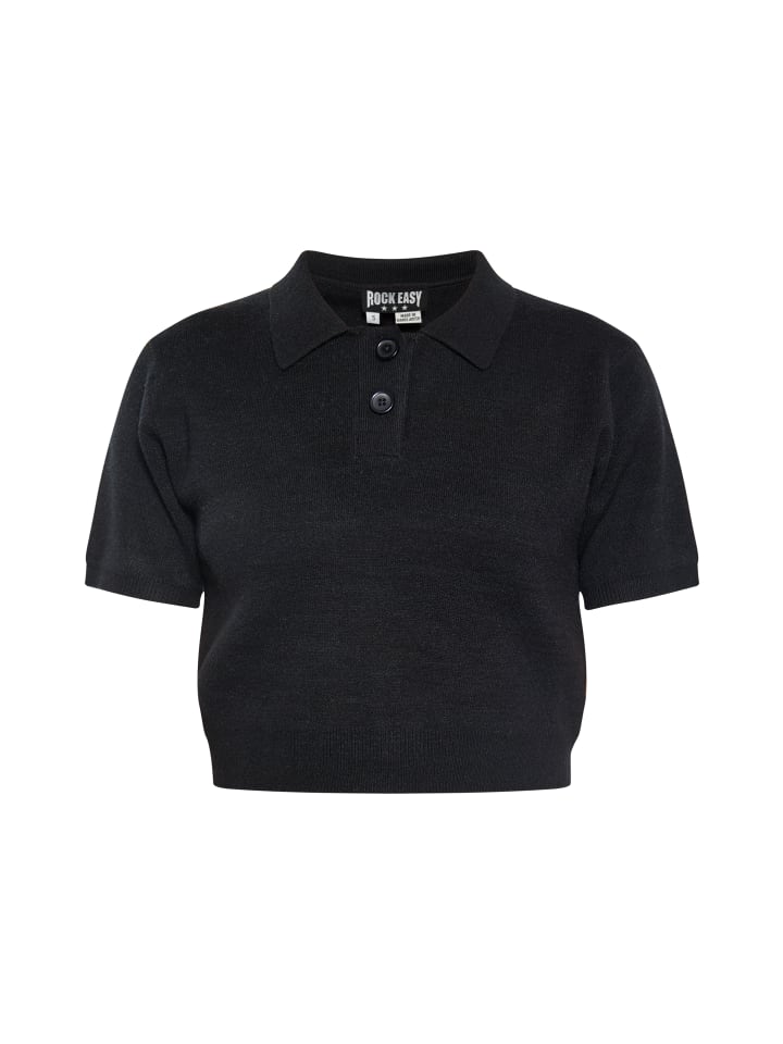 Damen Crop-Top in SCHWARZ