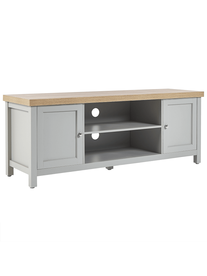TV-Schrank HAMP in Grau - (W) 130 x (H) 51 x (L) 39 cm