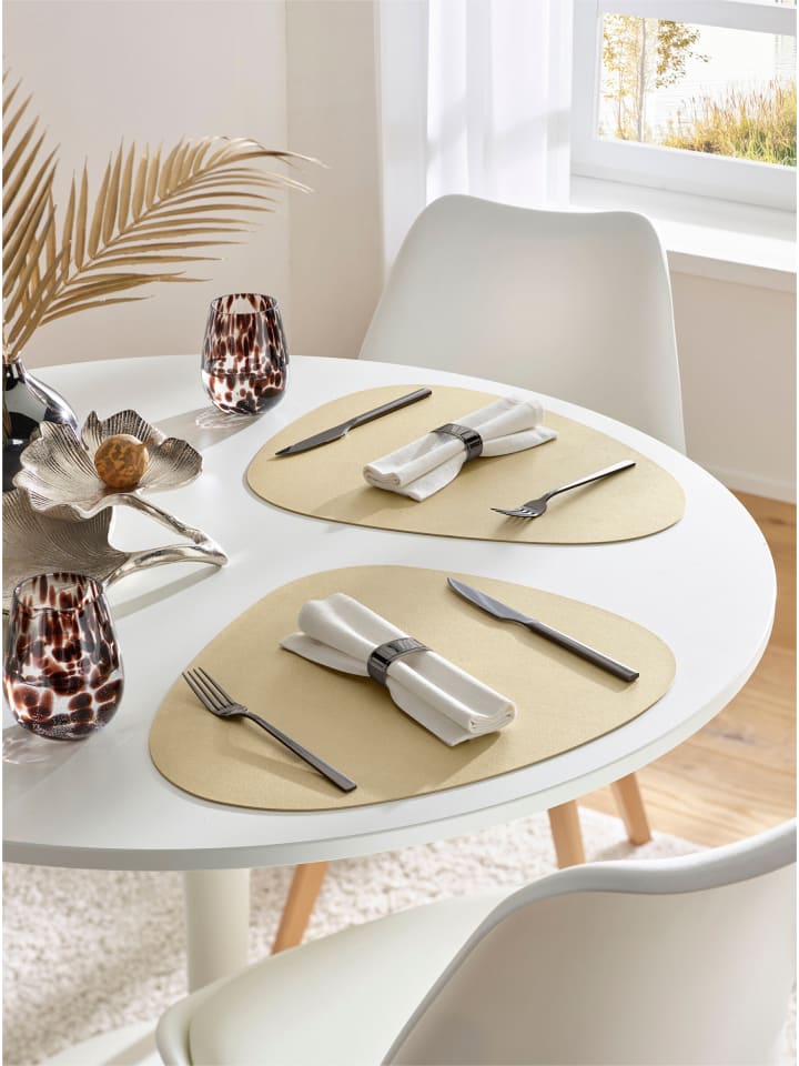 Heine Platzsets in goldfarben günstig kaufen