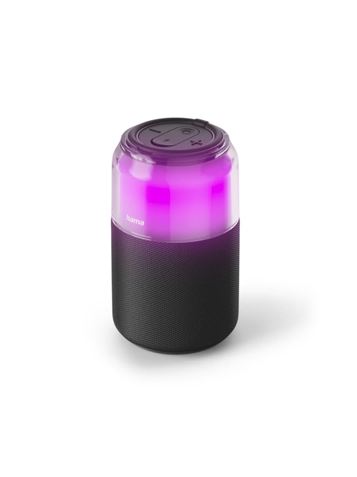Bluetooth-Lautsprecher "Can Speaker", 4 LED-Licht-Modi, 5W, Schwarz