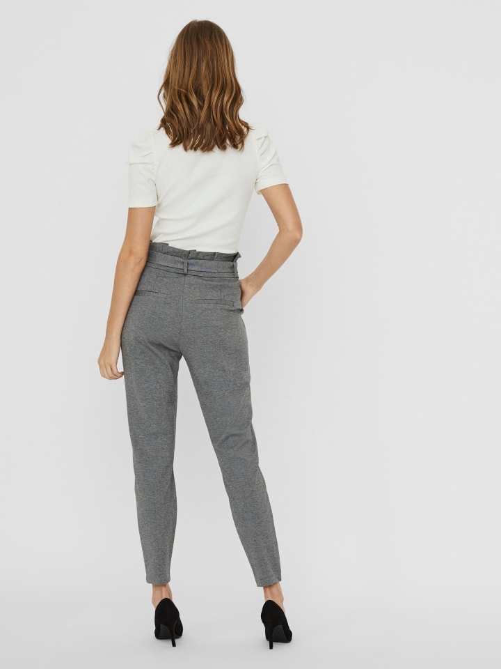 Vero Moda Paperbag Stoffhose mit Bindeband VMEVA in Grau günstig kaufen |  limango