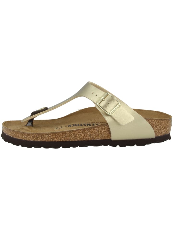 Zehensandale Gizeh Birko-Flor Normal in gold
