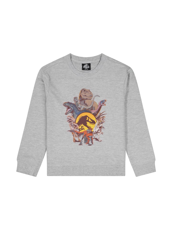 Pullover Sweatshirt Jurassic World Dinosaurier in Grau