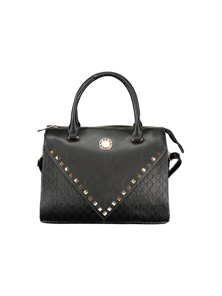 Schwarz PVC Damen Handtasche