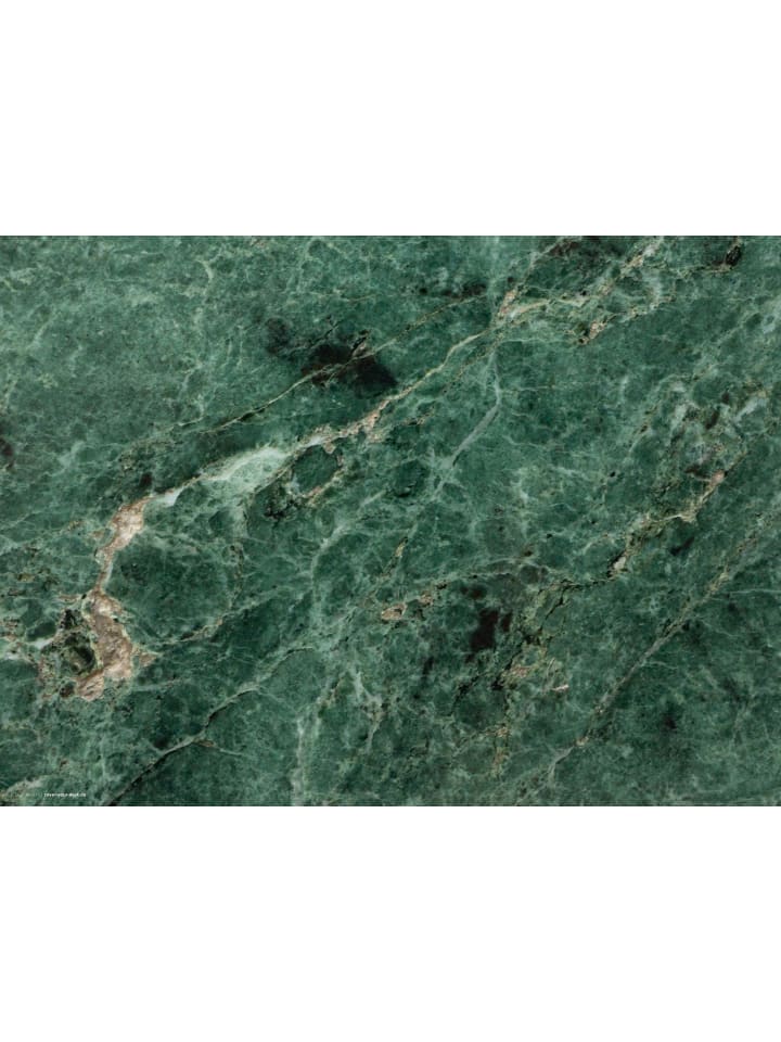 Tischsets I Platzsets abwaschbar - Grüner Marmor natur- aus erstklassigem Vinyl (Kunststoff Ð BPA-frei) - 4 Stück - 44 x 32 cm - rutschfeste Tischdekoration