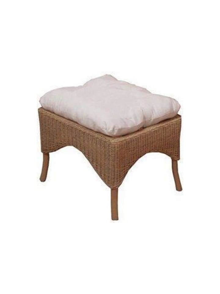 Fußhocker inkl. Kissenauflage Camilla in beige