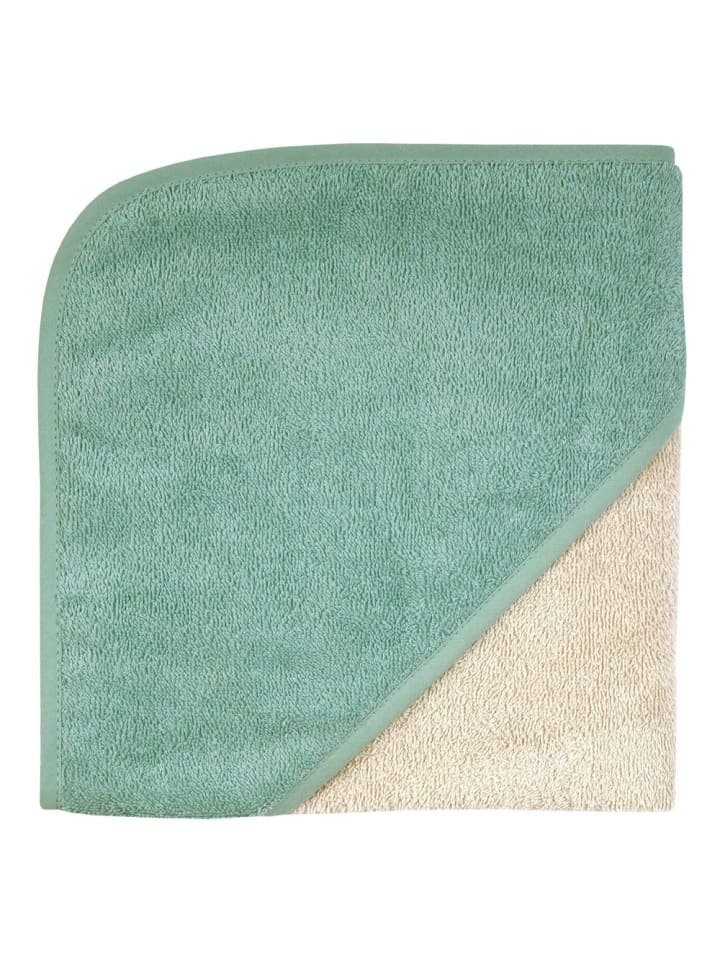 Kapuzenbadetuch 80 x 80 cm - Greige in blau,beige