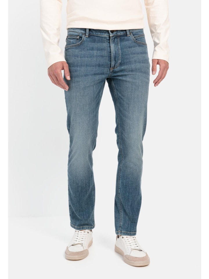 Regular Fit 5-Pocket fleXXXactive® Jeans in Indigo