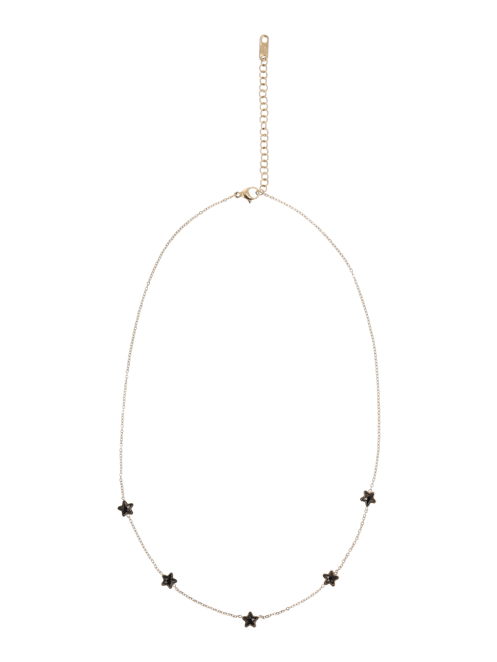 Women Necklace in Gold Black