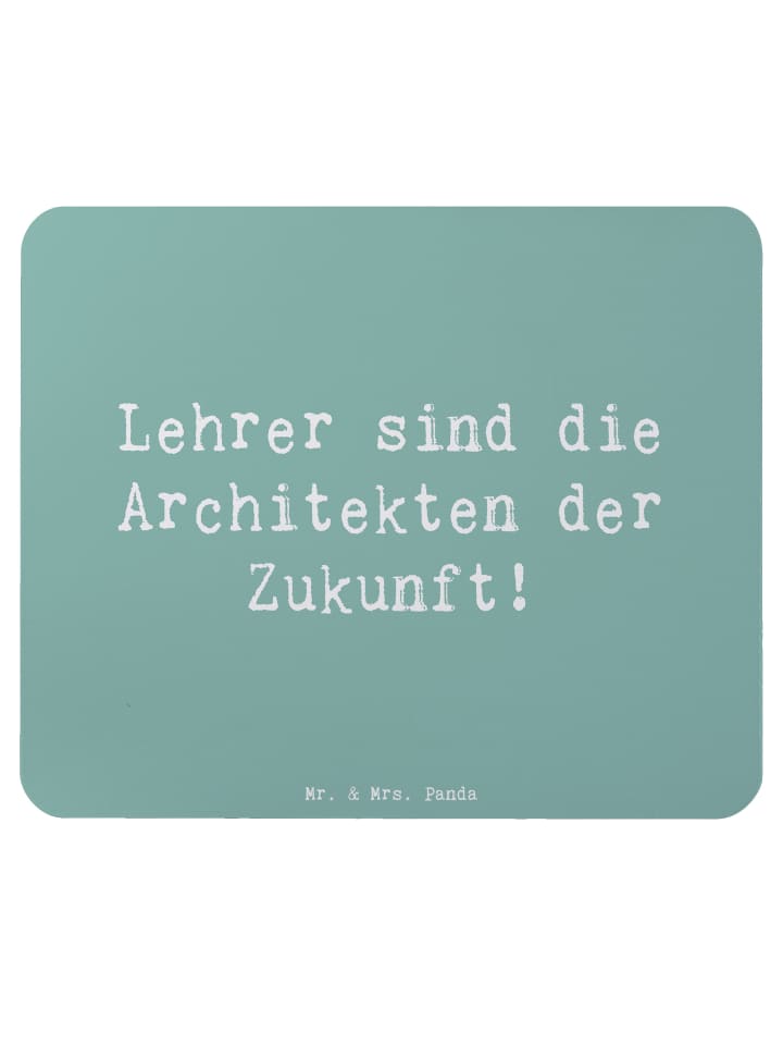 Mouse-Pad Spruch Lehrer Zukunftsarchitekten mit... in Meeresbrise