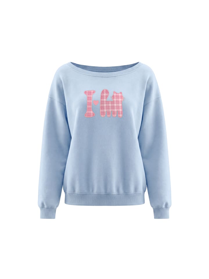 Women Sweatshirt in Light Blue