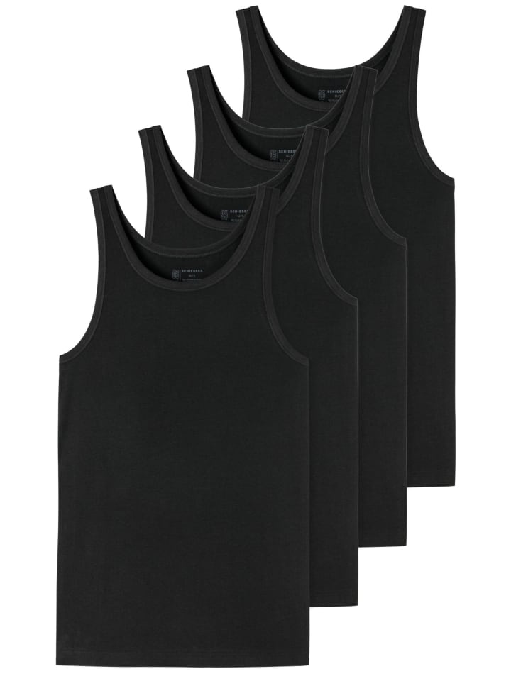 Unterhemd / Tanktop 95/5 Cotton in Schwarz