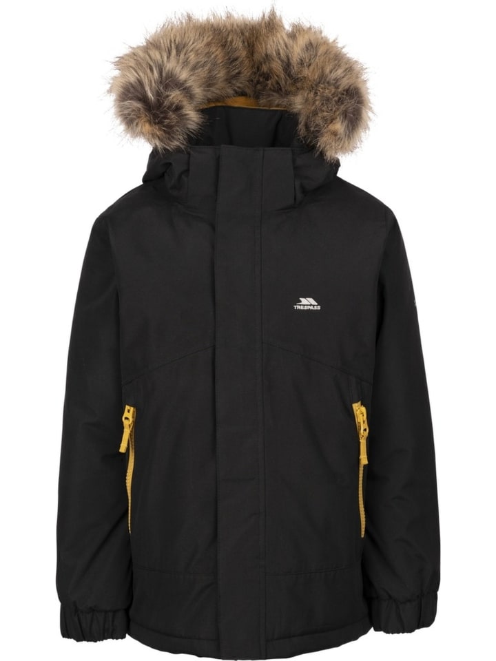 Kinder Winterjacke "Wyald Rainwear Jacket" in Schwarz