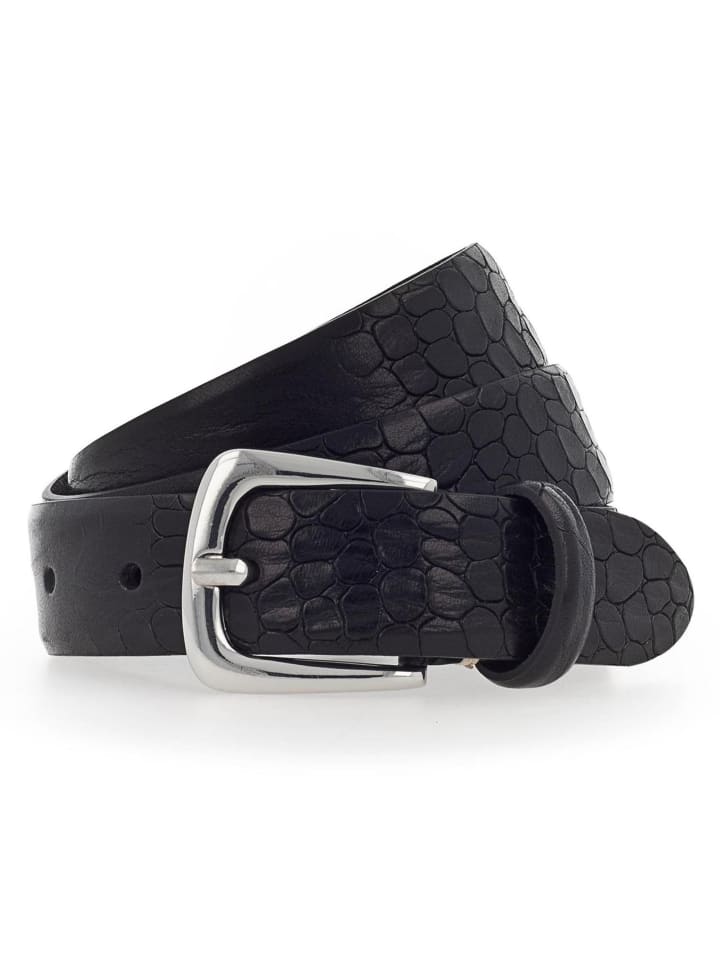 Charlisa Gürtel Leder schwarz