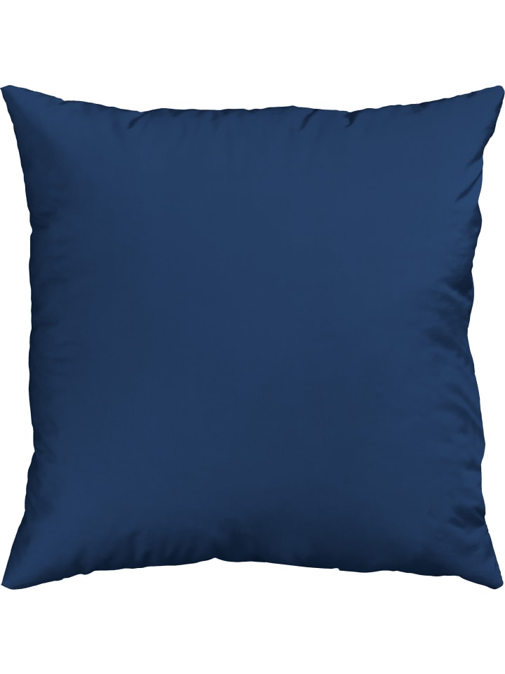 Mako-Satin Kuschelkissenbezug Landshut in dunkelblau