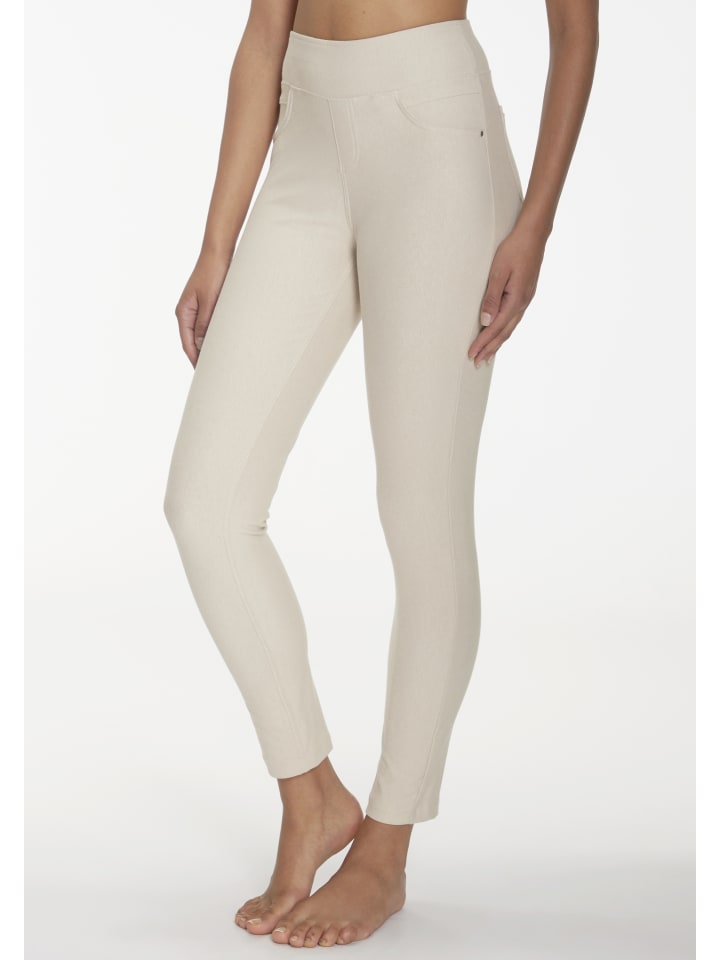 Leggings in ecru