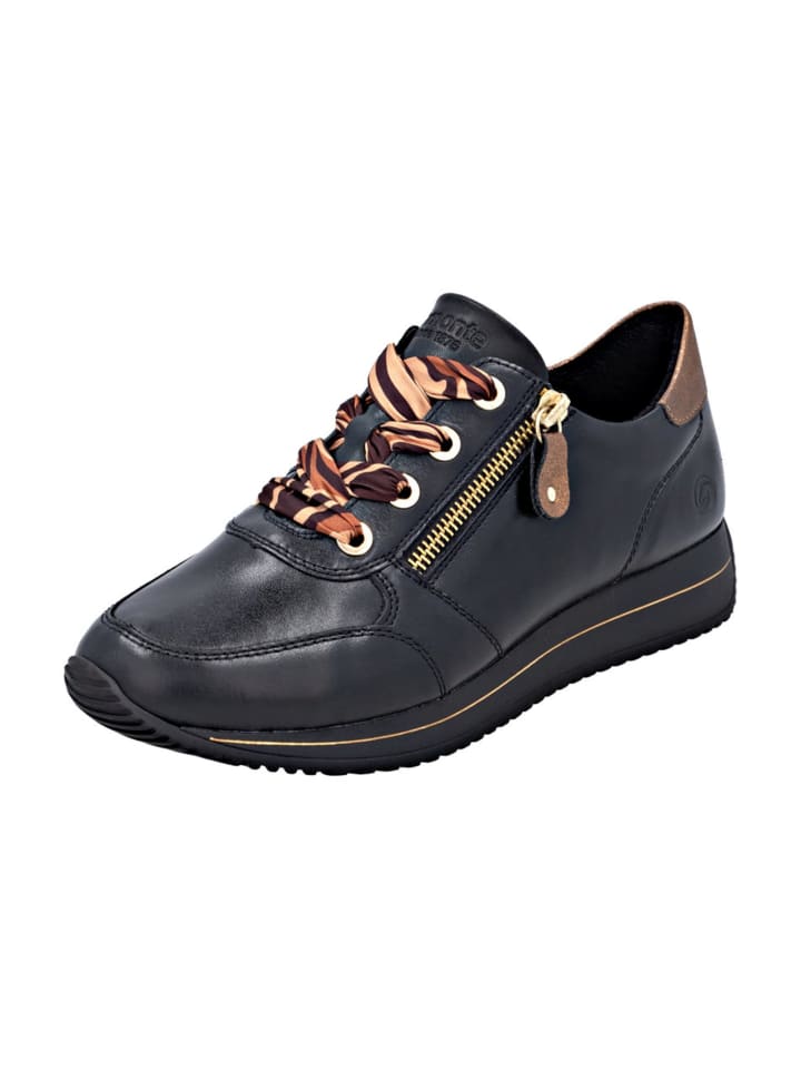 Sportliche Schnürschuhe in Schwarz