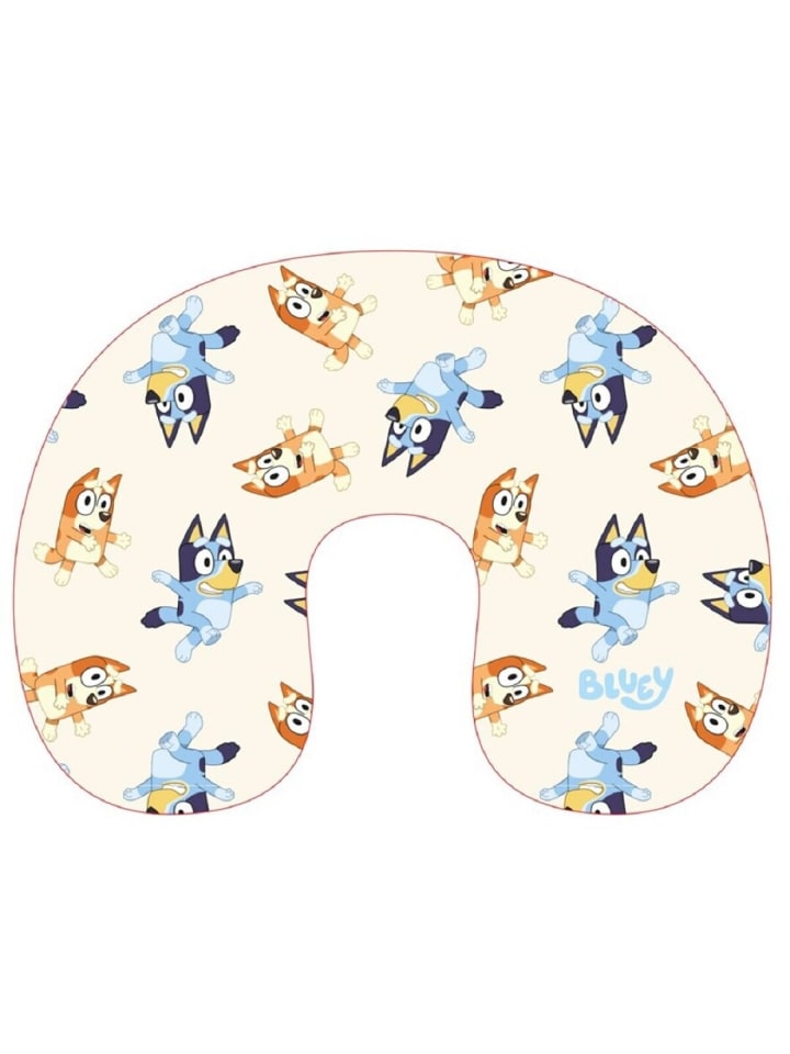 Bluey Reise Kissen – Weiches Kissen für angenehme Reisen in Beige