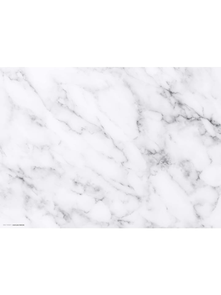 Tischsets I Platzsets abwaschbar - Prachtvoller Weißer Marmor - aus erstklassigem Vinyl (Kunststoff Ð BPA-frei) - 4 Stück - 44 x 32 cm - rutschfeste Tischdekoration