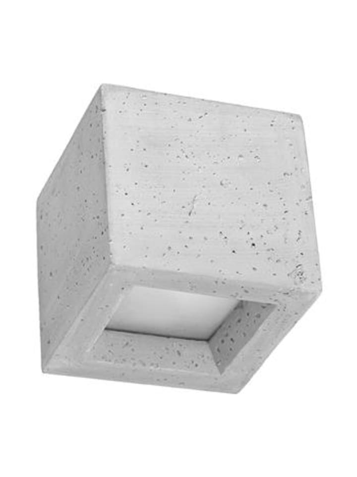 Wandleuchte LEO aus Beton Grau (L)12cm (B)12cm (H)10cm