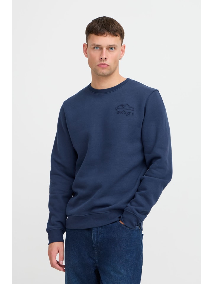 Rundhalspullover BHSweatshirt in Blau